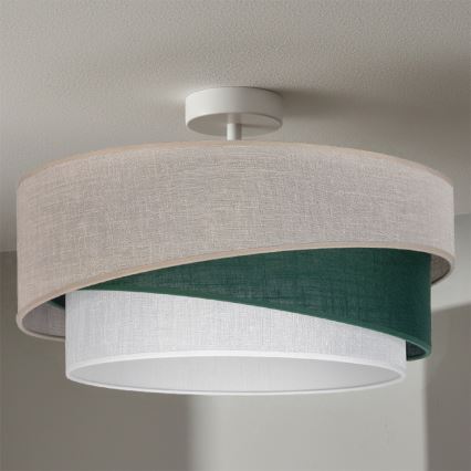Brilagi - Opbouwplafondlamp ARROW 1xE27/60W/230V Ø 45 cm beige/groen/wit
