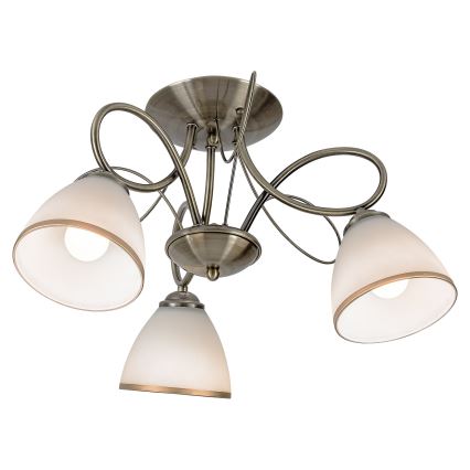 Brilagi - Opbouwplafondlamp FRED 3xE27/60W/230V Ø 59 cm brons