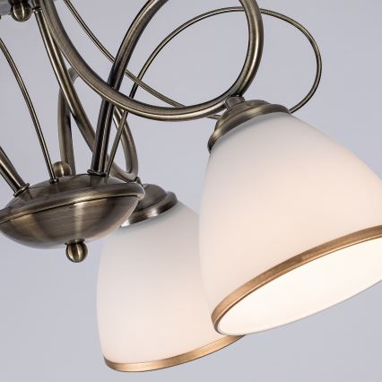Brilagi - Opbouwplafondlamp FRED 3xE27/60W/230V Ø 59 cm brons