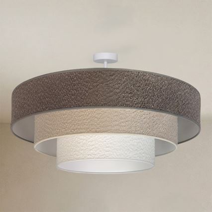 Brilagi - Opbouwplafondlamp LUNETA 3xE27/60W/230V Ø 80 cm grijs/crème/wit