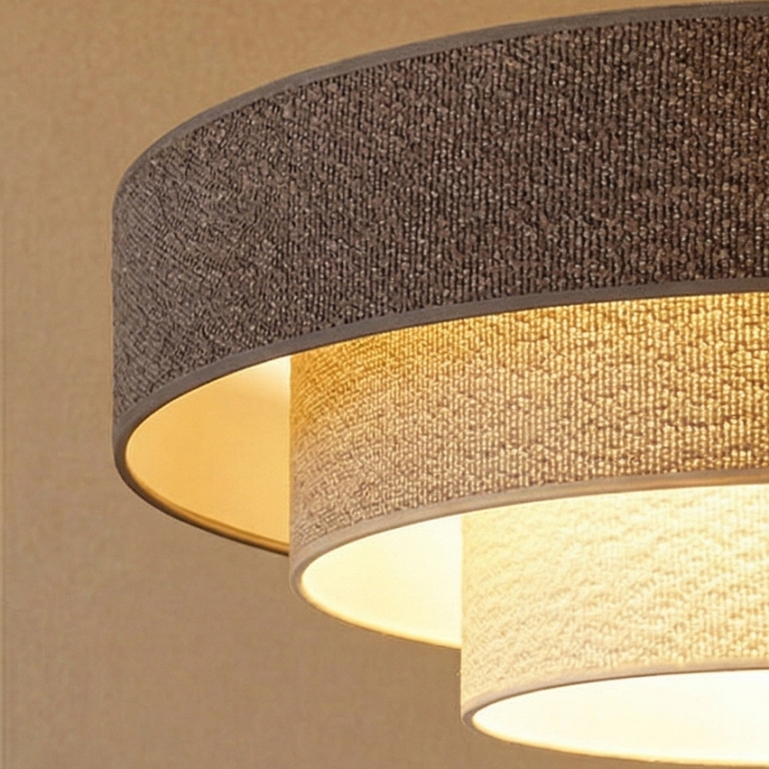 Brilagi - Opbouwplafondlamp LUNETA 3xE27/60W/230V Ø 80 cm grijs/crème/wit