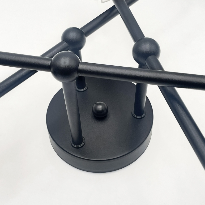 Brilagi - Opbouwplafondlamp MALIVA 6xE14/15W/230V zwart/wit