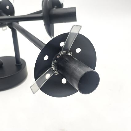 Brilagi - Opbouwplafondlamp MALIVA 6xE14/15W/230V zwart/wit