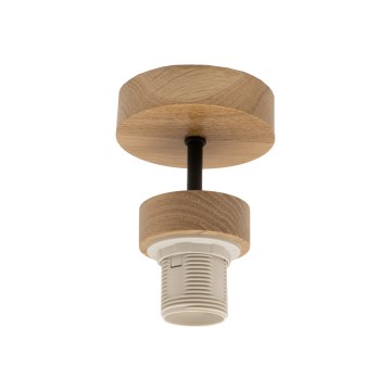 Brilagi - Opbouwplafonnière PARTY, 1x E27/60W/230V, Ø 10 cm, eiken
