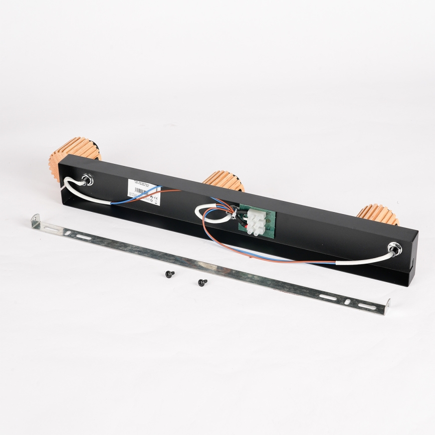 Brilagi - Opbouwspot HYGGE 3xE14/15W/230V zwart/rookglas