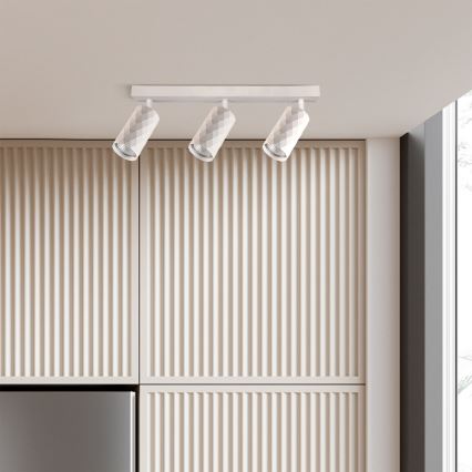 Brilagi - Opbouwspot SELE DIAMANT 3xGU10/30W/230V wit