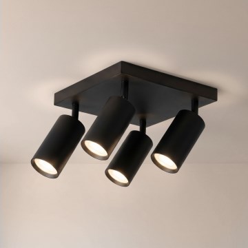 Brilagi - Opbouwspot SELE SQUARE 4xGU10/30W/230V zwart