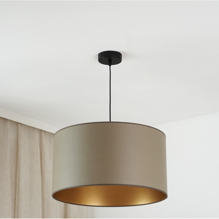 Brilagi - Hanglamp aan kabel OREGON ROLLER VEGE 1xE27/15W/230V Ø 45 cm grijs