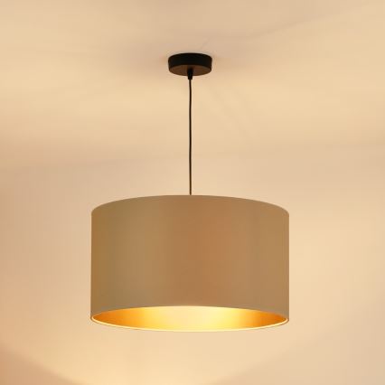 Brilagi - Hanglamp aan kabel OREGON ROLLER VEGE 1xE27/15W/230V Ø 45 cm beige