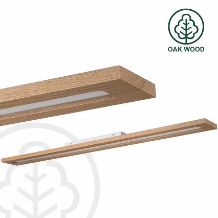 Brilagi - Panneau RGBW à intensité variable WOODY FRAME LED/34W/230V 11,5x123 cm 2700-6500K chêne + télécommande