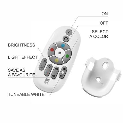 Brilagi - Panneau RGBW à intensité variable WOODY FRAME LED/34W/230V 11,5x123 cm 2700-6500K chêne + télécommande