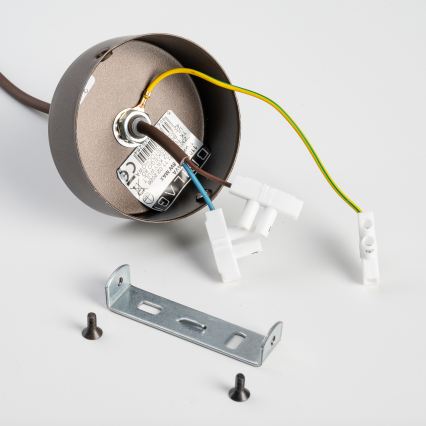 BRILAGI - Pendel aan kabel VULCANO 1xG9/8W/230V Ø 15 cm brons/rookbeige