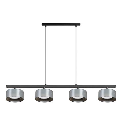Brilagi - Pendellamp met kabel AURA LUX 4xGX53/30W/230V zwart/rookglas