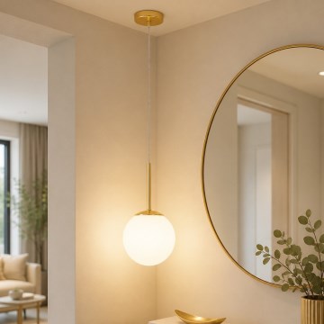 Brilagi - Pendellamp MILO aan kabel 1xE27/60W/230V goudkleurig