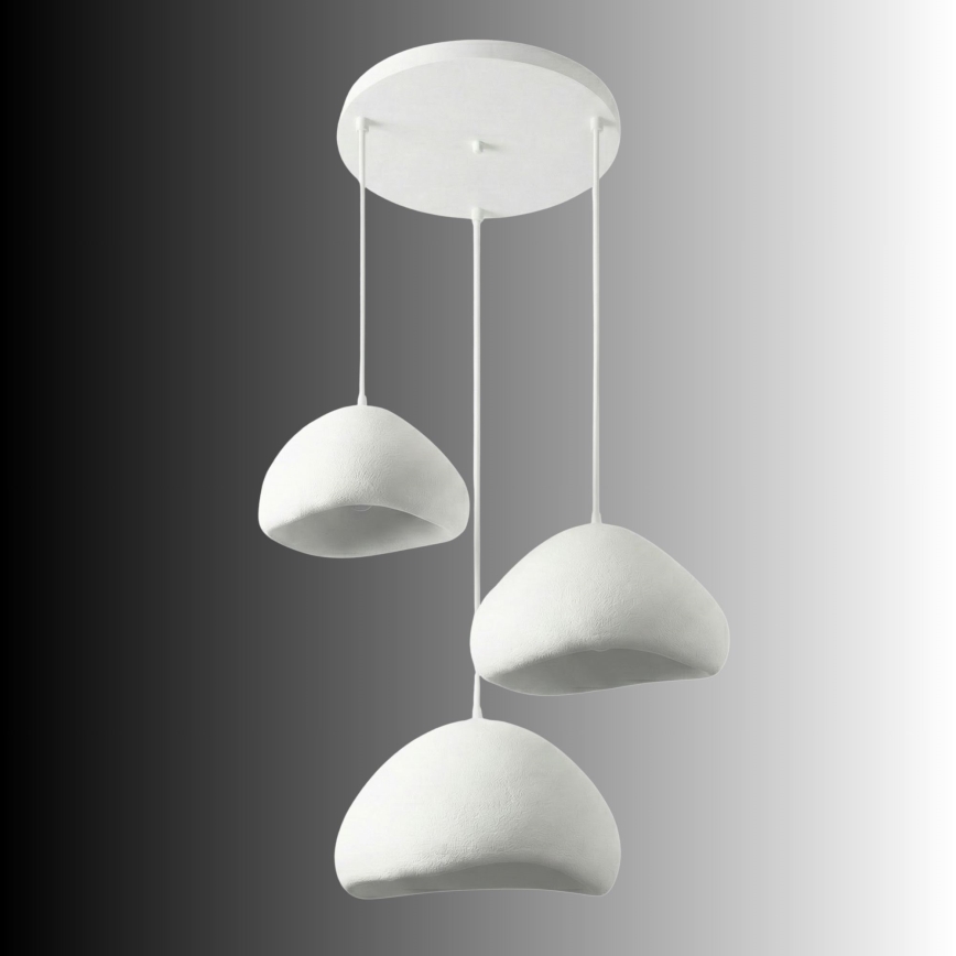 Brilagi - Pendellamp WABI SABI 3xE27/40W/230V, Ø 82 cm, wit