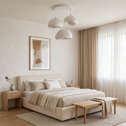 Brilagi - Pendellamp WABI SABI 3xE27/40W/230V, Ø 82 cm, wit