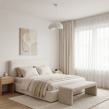 Brilagi - Pendellamp WABI SABI aan kabel 1xE27/40W/230V Ø 32 cm wit