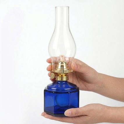 Brilagi - Petroleumlamp MERLIN blauw