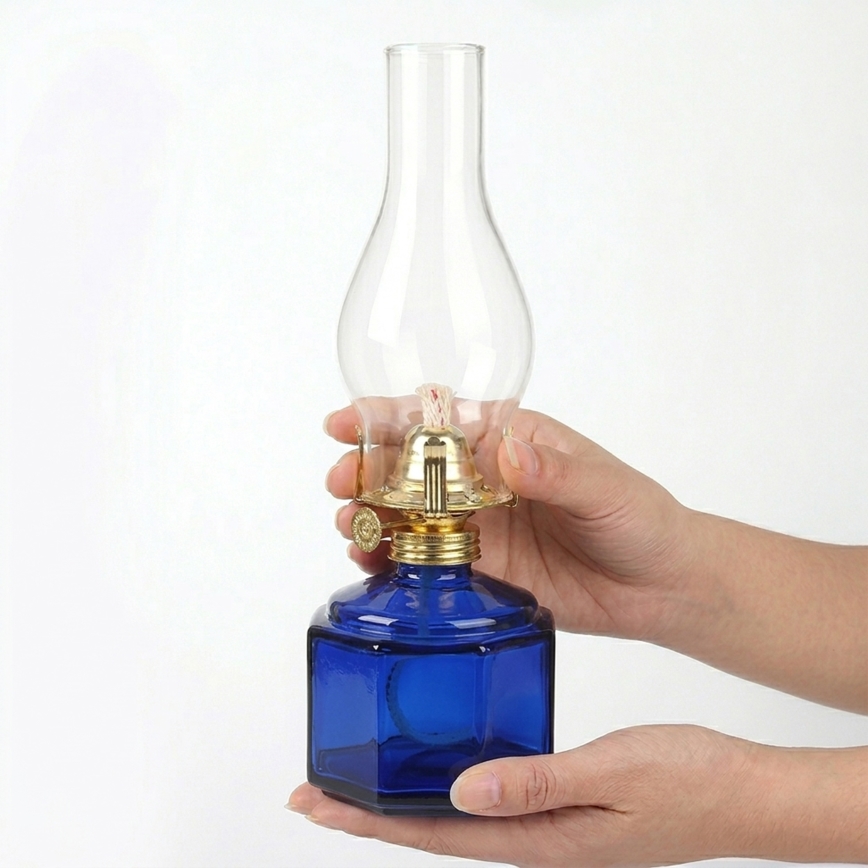 Brilagi - Petroleumlamp MERLIN blauw