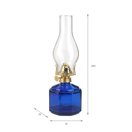 Brilagi - Petroleumlamp MERLIN blauw