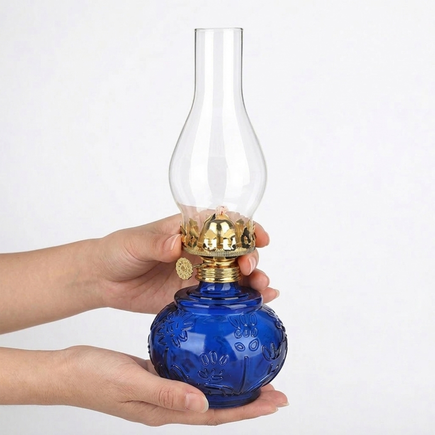 Brilagi - Petroleumlamp MERLIN blauw