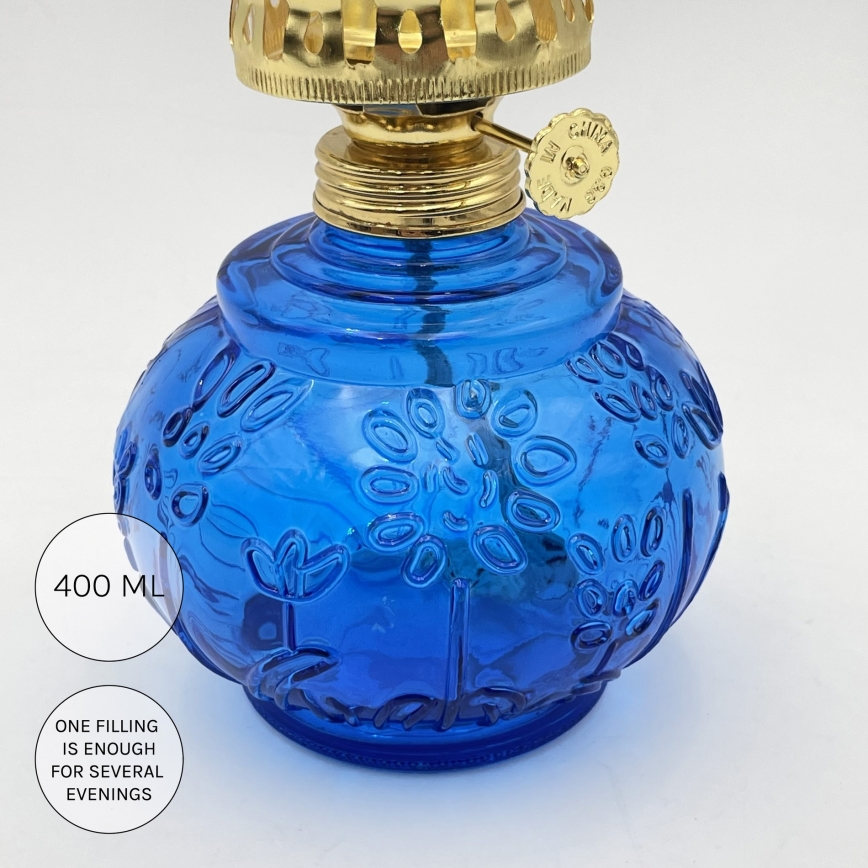 Brilagi - Petroleumlamp MERLIN blauw