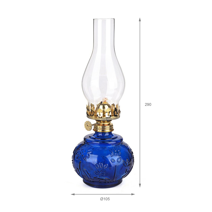 Brilagi - Petroleumlamp MERLIN blauw