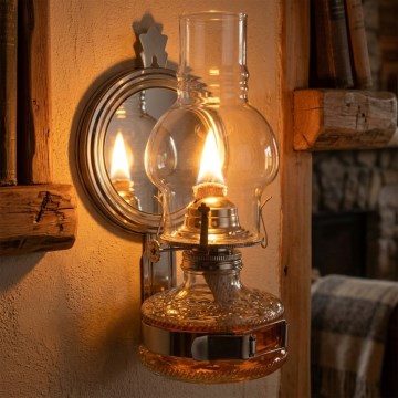 Brilagi - Petroleumlamp MERLIN glanzend chroom