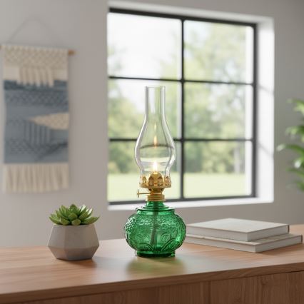 Brilagi - Petroleumlamp MERLIN groen