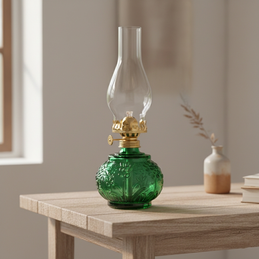 Brilagi - Petroleumlamp MERLIN groen