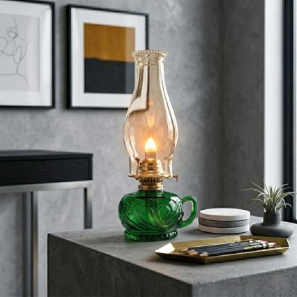 Brilagi - Petroleumlamp MERLIN groen