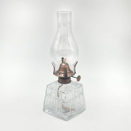 Brilagi - Petroleumlamp MERLIN helder/bronskleurig/gepatineerd