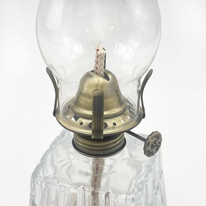 Brilagi - Petroleumlamp MERLIN helder/goud/patina