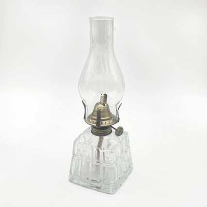 Brilagi - Petroleumlamp MERLIN helder/goud/patina
