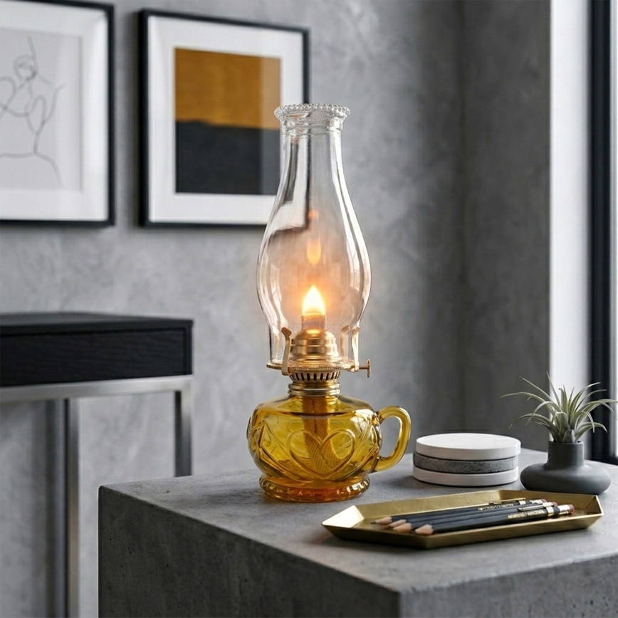 Brilagi - Petroleumlamp MERLIN oranje