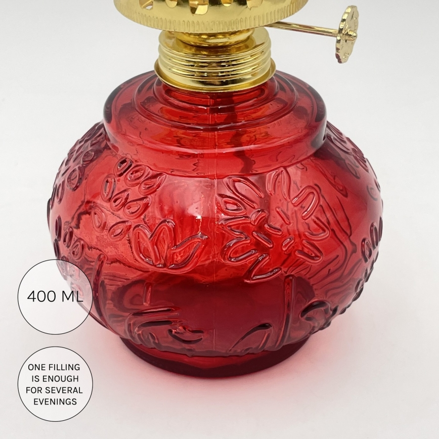 Brilagi - Petroleumlamp MERLIN rood