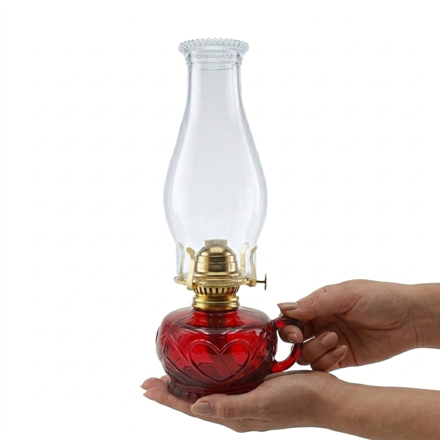 Brilagi - Petroleumlamp MERLIN rood