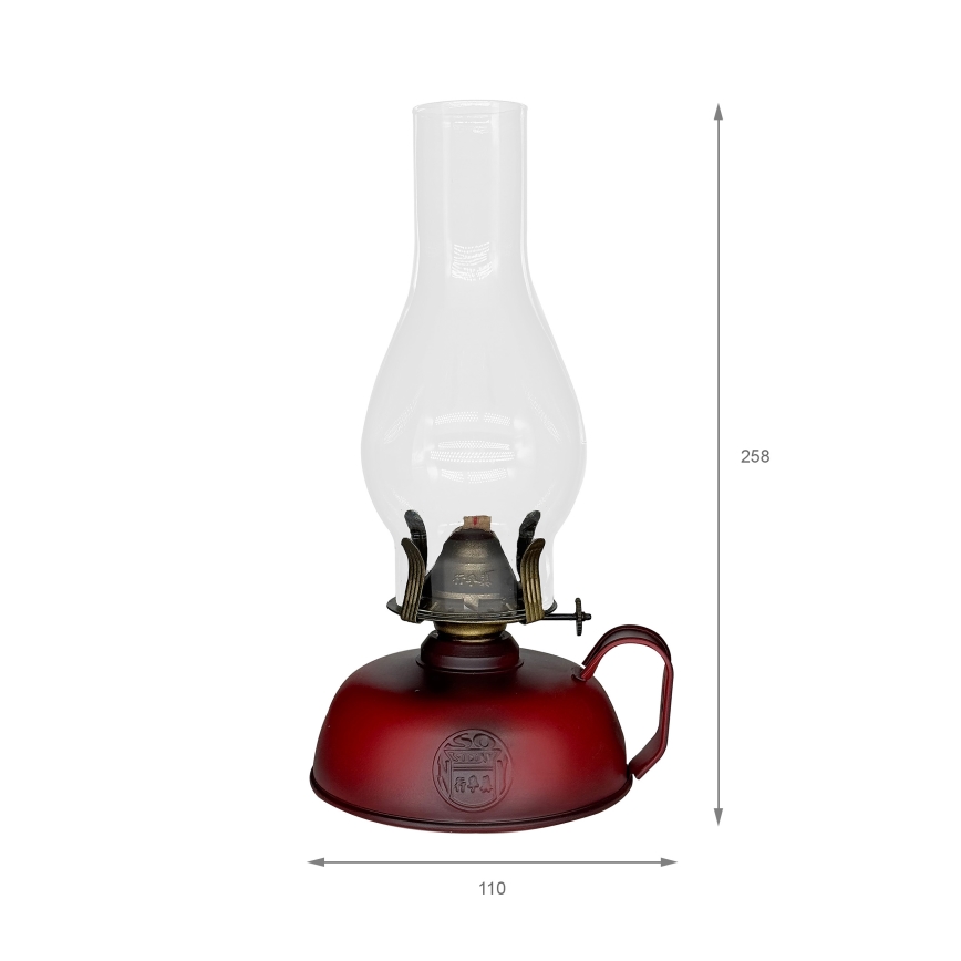 Brilagi - Petroleumlamp MERLIN rood