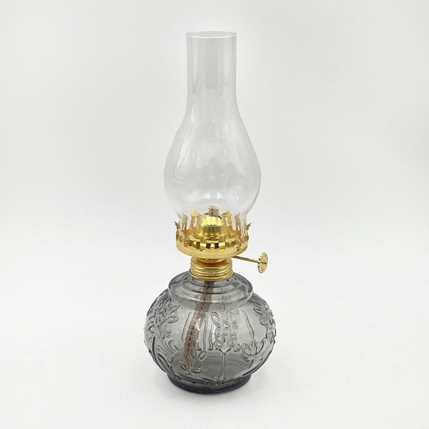 Brilagi - Petroleumlamp MERLIN rookgrijs/grijs