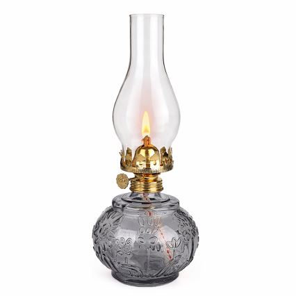 Brilagi - Petroleumlamp MERLIN rookgrijs/grijs