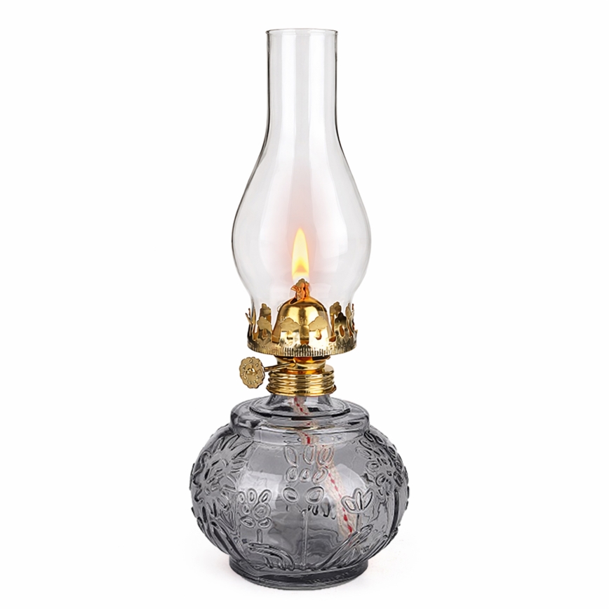 Brilagi - Petroleumlamp MERLIN rookgrijs/grijs