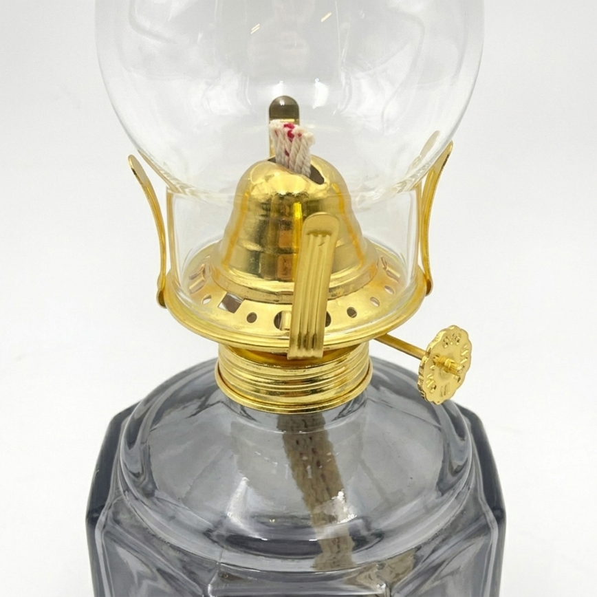 Brilagi - Petroleumlamp MERLIN rookkleurig/grijs