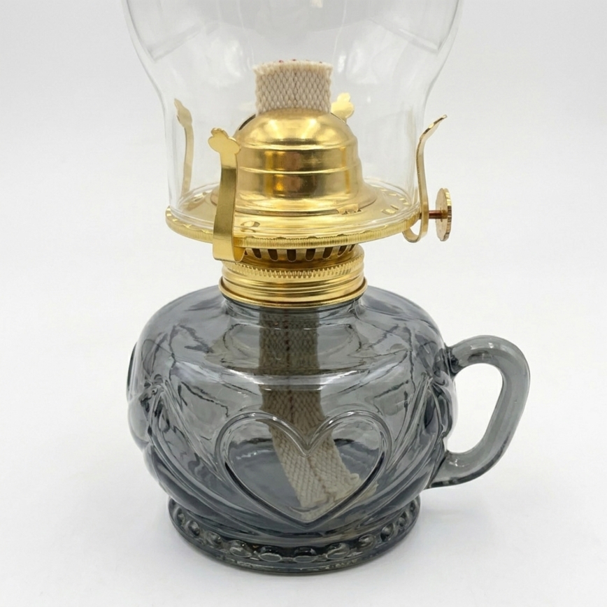 Brilagi - Petroleumlamp MERLIN rookkleurig/grijs