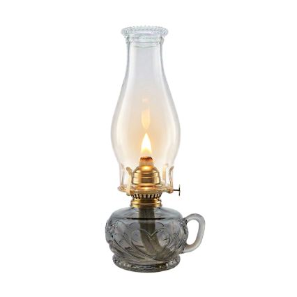 Brilagi - Petroleumlamp MERLIN rookkleurig/grijs