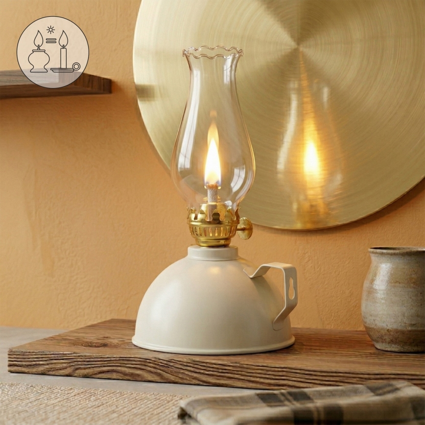 Brilagi - Petroleumlamp MERLIN wit