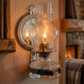 Brilagi - Petroleumlamp MERLIN zwart-chroom