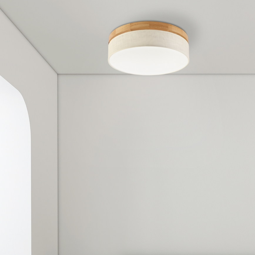Brilagi - Підвісний світильник LED BELLADONNA LED/36W/230V діаметр 40 см кремовий/дуб