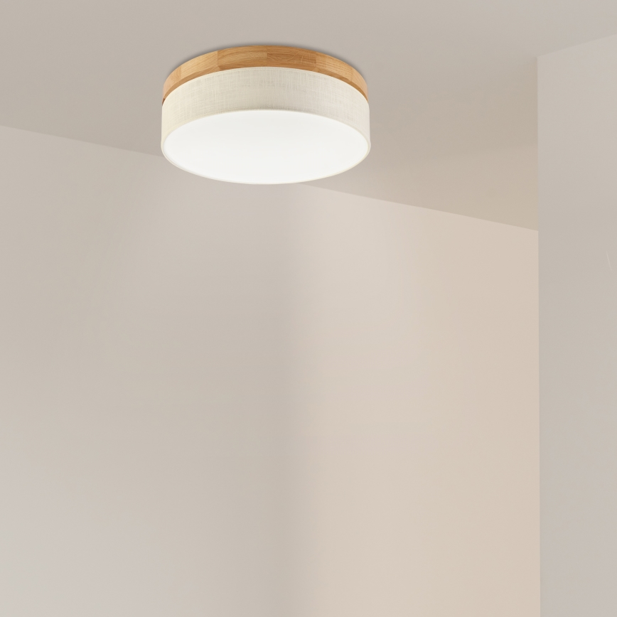Brilagi - Підвісний світильник LED BELLADONNA LED/36W/230V діаметр 40 см кремовий/дуб
