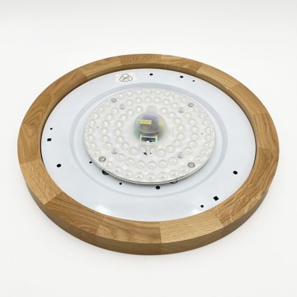 Brilagi - Підвісний світильник LED BELLADONNA LED/36W/230V діаметр 40 см кремовий/дуб
