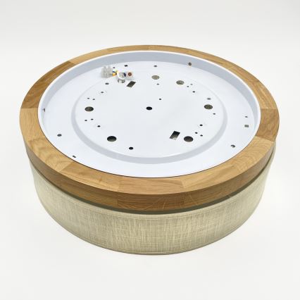 Brilagi - Підвісний світильник LED BELLADONNA LED/36W/230V діаметр 40 см кремовий/дуб